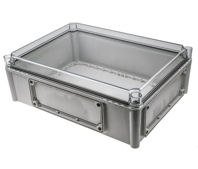 Product image for IP67 enclosure w/clear lid,380x280x130mm