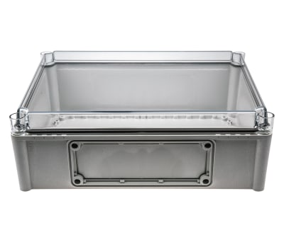 Product image for IP67 enclosure w/clear lid,380x280x130mm