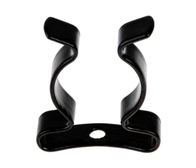 Product image for Black steel spring clip, 19.05mm