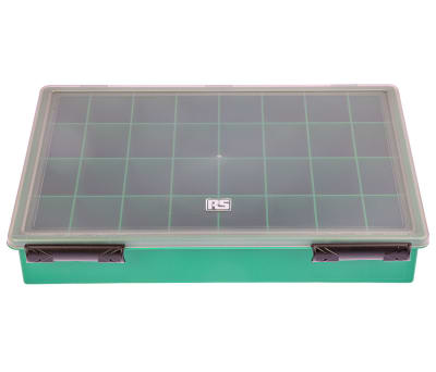 Product image for Green plastic storage box,32 compartment