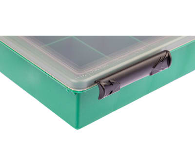 Product image for Green plastic storage box,32 compartment