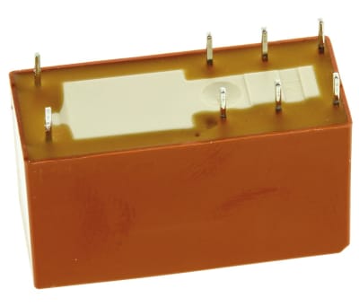 Product image for DPDT latching PCB relay, 8A 24Vdc coil