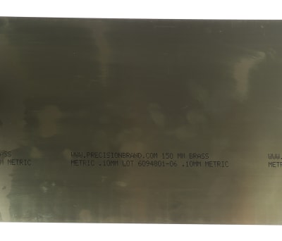 Product image for 0.10mm BRASS SH 150X2.5mt