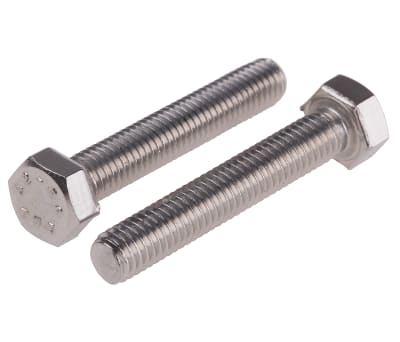 Product image for A2 s/steel hex head set screw,M5x30mm