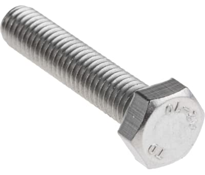 Product image for A2 S/STEEL HEX HEAD SET SCREW,M6X30MM