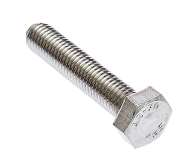 Product image for A2 s/steel hex head set screw,M12x60mm