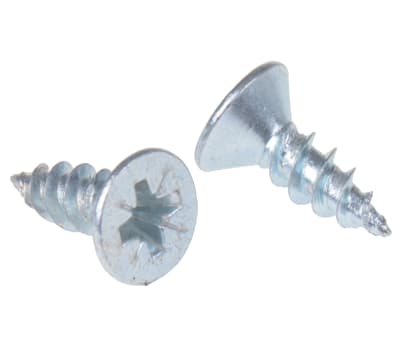 Product image for 2 thread csk head woodscrew,No.8x1/2in