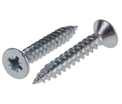 Product image for 2 thread csk head woodscrew,No10x1 1/4in