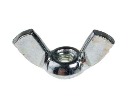 Product image for Zinc plated steel wing nut,M4