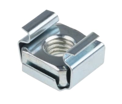 Product image for ZnPt steel narrow type caged nut,M6