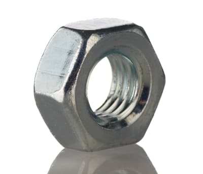 Product image for Zinc plated steel hexagon full nut,M4