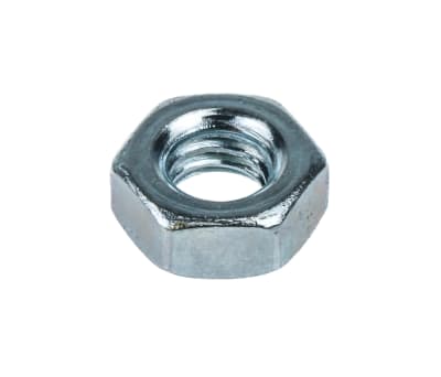 Product image for Zinc plated steel hexagon full nut,M6