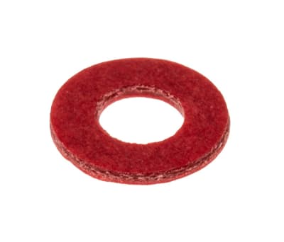 Product image for Red vulcanised fibre washer,M4