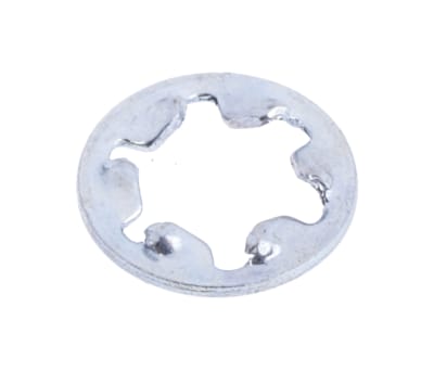 Product image for Zinc plated steel shakeproof washer,M3