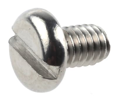 Product image for A2 s/steel slotted pan head screw,M4x6mm