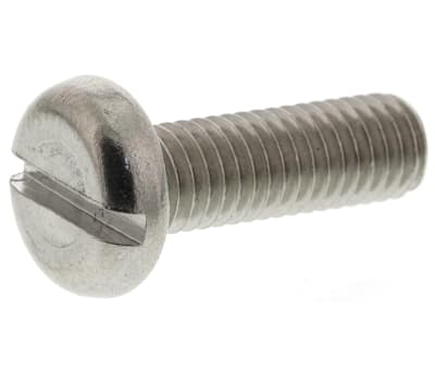 Product image for A2 S/STEEL SLOT PAN HEAD SCREW,M5X16MM