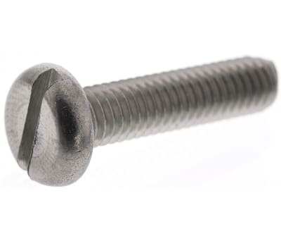 Product image for A2 S/STEEL SLOT PAN HEAD SCREW,M6X25MM