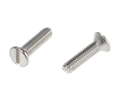 Product image for A2 s/steel slot csk head screw,M3x12mm