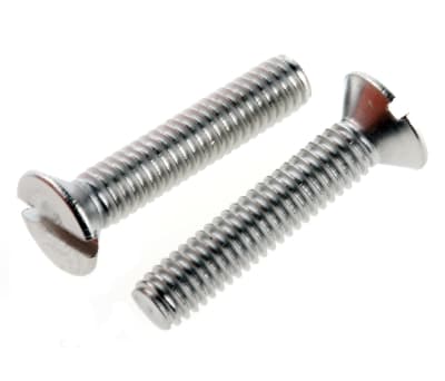 Product image for A2 s/steel slot csk head screw,M4x20mm