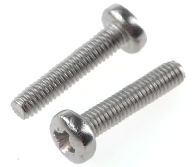 Product image for A2 s/steel cross panhead screw,M2.5x12mm