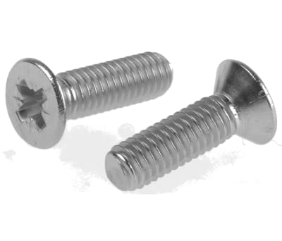 Product image for A2 s/steel cross csk head screw,M6x20mm