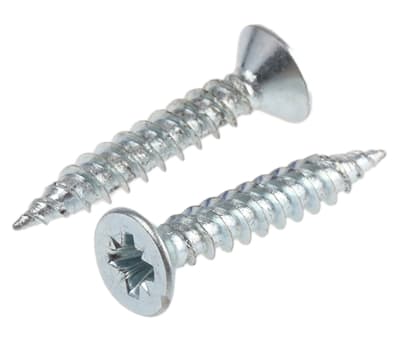 Product image for 2 thread csk head woodscrew,No.8x1in