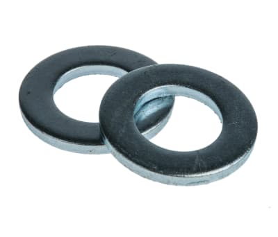 Product image for Zinc plated steel plain washer,M12