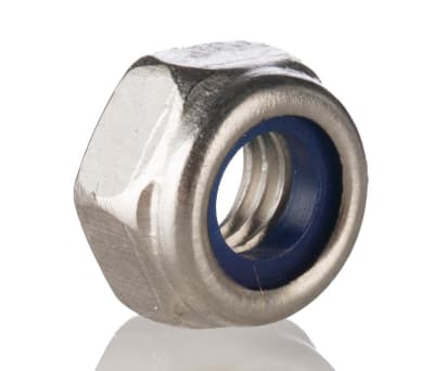 Product image for Zinc plated steel self locking nut,M8