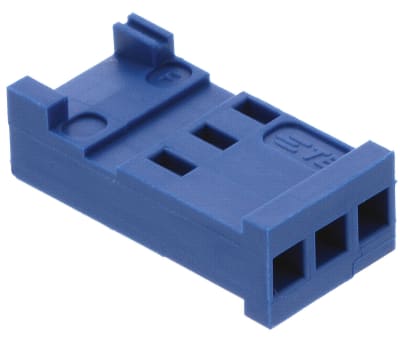 Product image for 3 way single row HE14 crimp socket shell