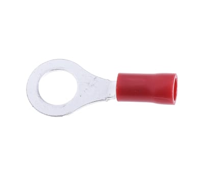 Product image for Red M6/0BAcrimp ring terminal0.5-1.5sqmm