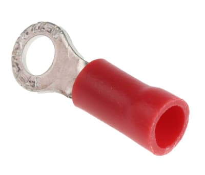 Product image for Red M3.5crimp ring terminal,0.5-1.5sq.mm