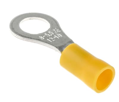 Product image for Yel M8 crimp ring terminal,2.5-6.5sq.mm