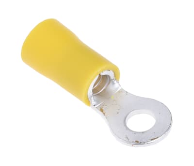 Product image for Yel M4 crimp ring terminal,2.5-6.5sq.mm