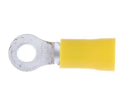 Product image for Yel M4 crimp ring terminal,2.5-6.5sq.mm