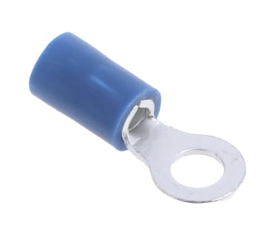 Product image for Blue M4 crimp ring terminal,1.5-2.5sq.mm