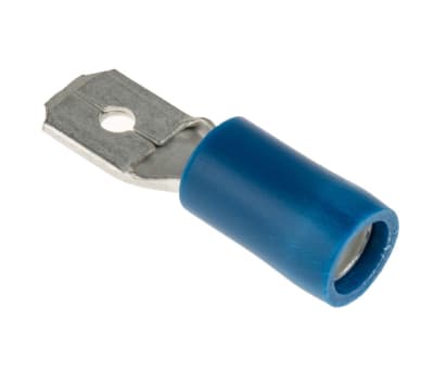 Product image for Blue crimp male receptacle,0.25in