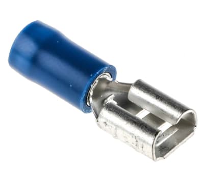 Product image for Blue crimp female receptacle,0.25in/B