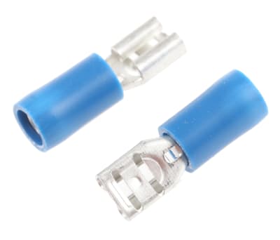 Product image for Blue crimp female receptacle,0.187in/B