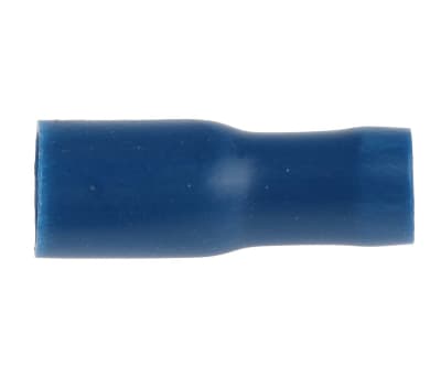 Product image for Blue crimp shrouded receptacle 4.8/0.5mm