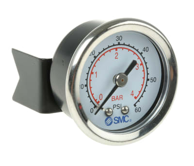 Product image for Pressure gauge 40mm panel mount 4 bar