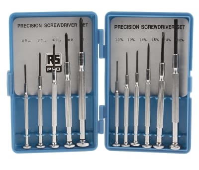 Product image for 11 piece jewellers screwdriver set