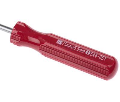 Product image for Std parallel tip screwdriver,3x3/16in