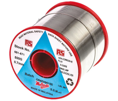 Product image for SN-PB-AG LOW MELTING POINT SOLDER,0.71MM