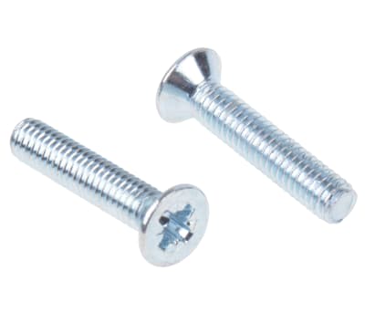 Product image for ZnPt steel cross csk head screw,M4x20mm