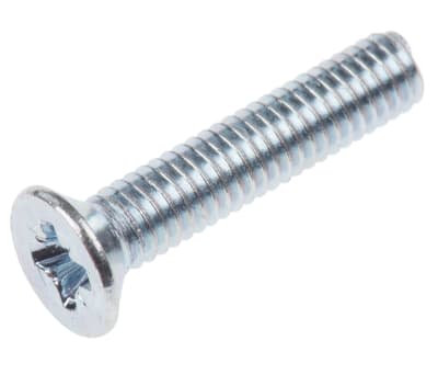 Product image for ZnPt steel cross csk head screw,M4x20mm