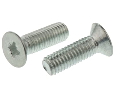 Product image for ZnPt steel cross csk head screw,M5x16mm