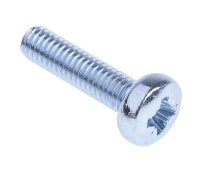 Product image for ZnPt steel cross pan head screw,M4x16mm