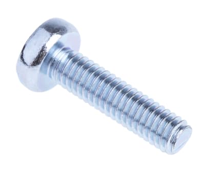 Product image for ZnPt steel cross pan head screw,M4x16mm