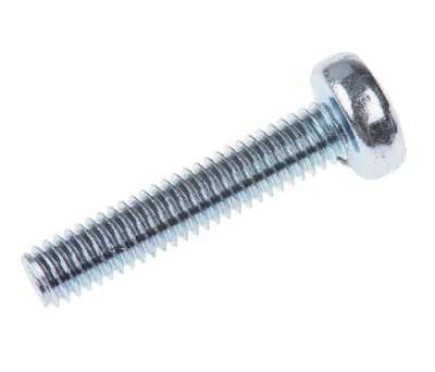 Product image for ZnPt steel cross pan head screw,M4x20mm