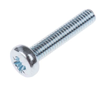 Product image for ZnPt steel cross pan head screw,M4x20mm